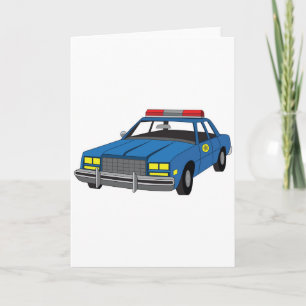 de politiewagen van het de academieafstudeerder kaart