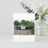 De Politiewagen van Oldie Briefkaart (Staand voorkant)