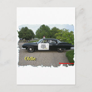 De Politiewagen van Oldie Briefkaart