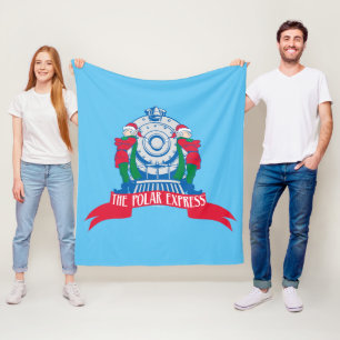 De politsexpressie   Elves met trein Fleece Deken