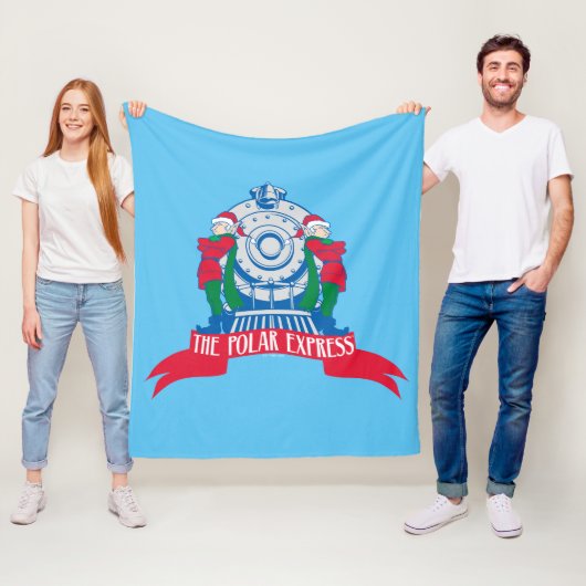 De politsexpressie | Elves met trein Fleece Deken (In situ)