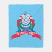 De politsexpressie | Elves met trein Fleece Deken (Voorkant)