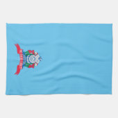 De politsexpressie | Elves met trein Theedoek (Horizontaal)