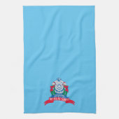 De politsexpressie | Elves met trein Theedoek (Verticaal)