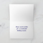 De politsexpressie feestdagen kaart (Binnen)