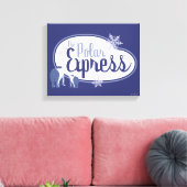 De politsexpressie | Polaire Beren Retro Grafisch Canvas Afdruk (Insitu (Woonkamer))