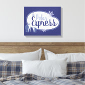 De politsexpressie | Polaire Beren Retro Grafisch Canvas Afdruk (Insitu (Slaapkamer))