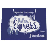 De politsexpressie | Polaire Beren Retro Grafisch Groot Cadeauzakje (Voorkant)