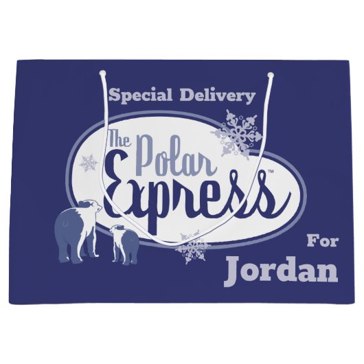 De politsexpressie | Polaire Beren Retro Grafisch Groot Cadeauzakje (Voorkant)