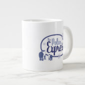 De politsexpressie | Polaire Beren Retro Grafisch Grote Koffiekop (Voorkant rechts)