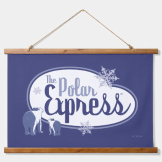 De politsexpressie | Polaire Beren Retro Grafisch Hangend Wandkleed
