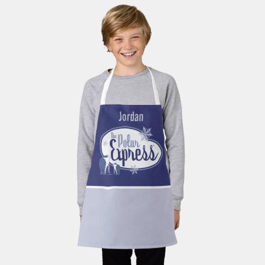 De politsexpressie | Polaire Beren Retro Grafisch Schort (Gedragen)