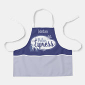 De politsexpressie | Polaire Beren Retro Grafisch Schort (Voorkant)