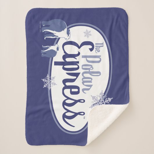 De politsexpressie | Polaire Beren Retro Grafisch Sherpa Deken (Voorkant)