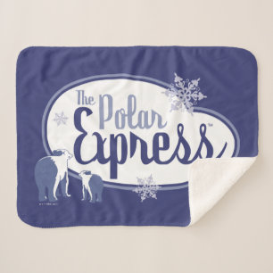 De politsexpressie   Polaire Beren Retro Grafisch Sherpa Deken