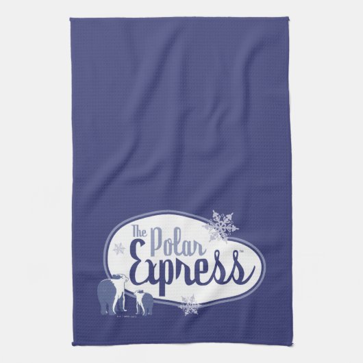 De politsexpressie | Polaire Beren Retro Grafisch Theedoek (Verticaal)