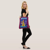 De politsexpressie | Reiskunst Noordpool Tote Bag (Op model)