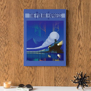 De politsexpressie   Reizigersreis voor de noordel Canvas Afdruk