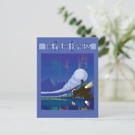 De politsexpressie | Reizigersreis voor de noordel Feestdagenkaart (Staand voorkant)