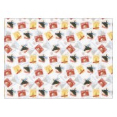 De politsexpressie | Retro Sticker Patroon Tafelkleed (Voorkant (Horizontaal))