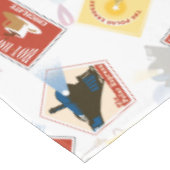 De politsexpressie | Retro Sticker Patroon Tafelkleed (Gekanteld)