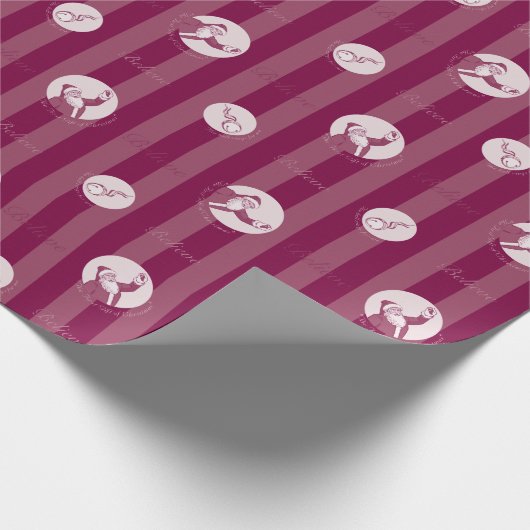 De politsexpressie | Sluiting van de kerstman Cadeaupapier (Hoek)