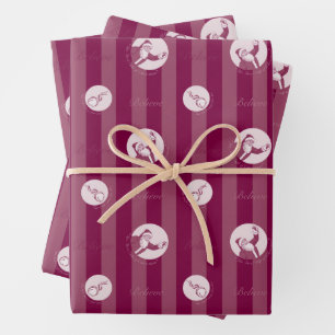 De politsexpressie   Sluiting van de kerstman Inpakpapier Vel