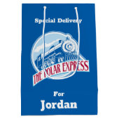 De politsexpressie | Train-badge Medium Cadeauzakje (Achterkant)