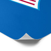 De politsexpressie | Train-badge Poster (Hoek)