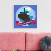 De politsexpressie |  treinkaart canvas afdruk (Insitu (Woonkamer))