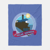 De politsexpressie |  treinkaart fleece deken (Voorkant)