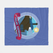 De politsexpressie |  treinkaart fleece deken (Voorkant (Horizontaal))