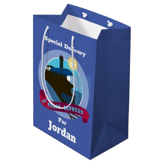 De politsexpressie |  treinkaart medium cadeauzakje (Achterkant Gekanteld)