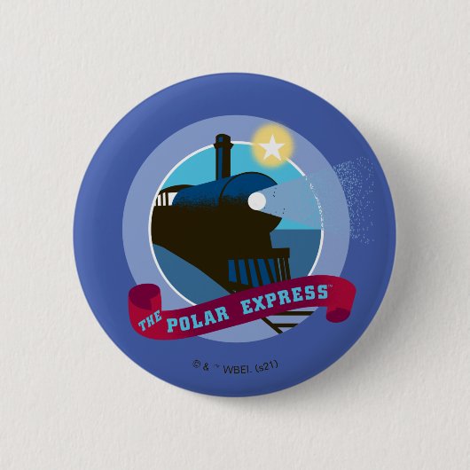 De politsexpressie | treinkaart ronde button 5,7 cm (Voorkant)