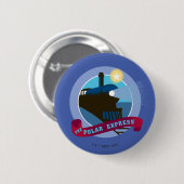De politsexpressie | treinkaart ronde button 5,7 cm (Voorkant /achterkant)