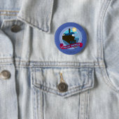 De politsexpressie | treinkaart ronde button 5,7 cm (In situ)