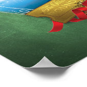 De politsexpressie | Vakantievormende treinaankoms Poster (Hoek)