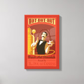 De politsexpressie |  warme chocolade-kunst canvas afdruk (Voorkant)