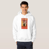 De politsexpressie |  warme chocolade-kunst hoodie (Voorkant volledig)