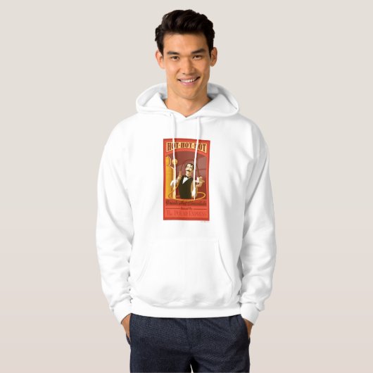 De politsexpressie |  warme chocolade-kunst hoodie (Voorkant volledig)