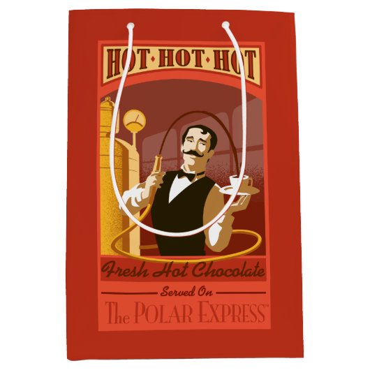 De politsexpressie |  warme chocolade-kunst medium cadeauzakje (Voorkant)