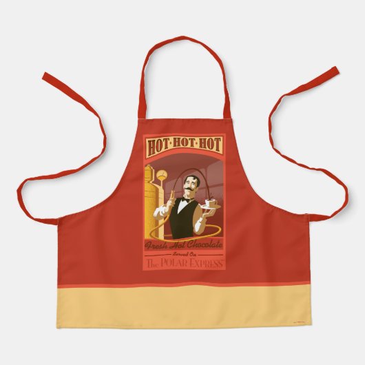 De politsexpressie |  warme chocolade-kunst schort (Voorkant)