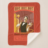 De politsexpressie |  warme chocolade-kunst sherpa deken (Voorkant)