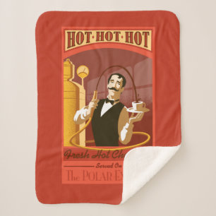 De politsexpressie    warme chocolade-kunst sherpa deken