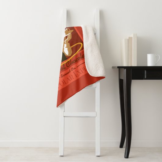 De politsexpressie |  warme chocolade-kunst sherpa deken (In situ)