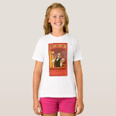 De politsexpressie |  warme chocolade-kunst t-shirt (Voorkant volledig)