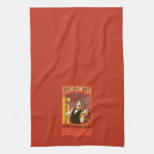 De politsexpressie | warme chocolade-kunst theedoek (Verticaal)