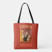 De politsexpressie |  warme chocolade-kunst tote bag (Achterkant)
