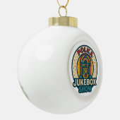 De Polka Jukebox Sneeuwvlok Omlijst Ornament (Links)