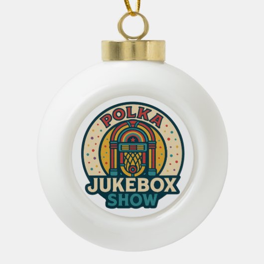 De Polka Jukebox Sneeuwvlok Omlijst Ornament (Voorkant)